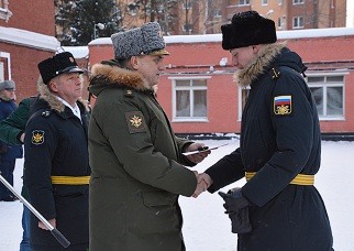 Первый призыв научной роты ГУ Минобороны РФ получил звания офицеров